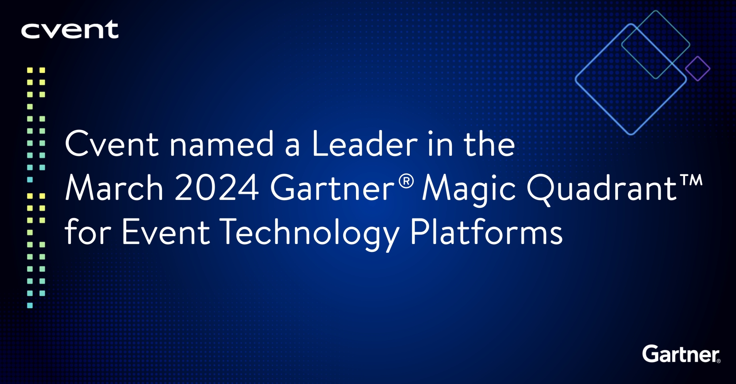 Cvent Named a Leader in First Ever 2024 Gartner® Magic Quadrant™ for